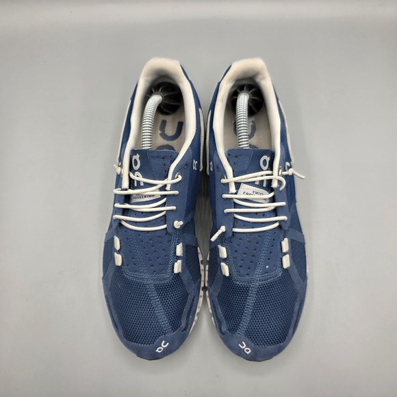 On Running Shoes Womens 6.5 Blue Cloud Mesh Comfort Athletic Gym Training - Picture 4 of 13